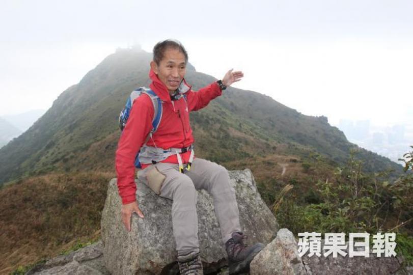 資深攀登教練梁念豪指天氣不穩不宜行山。資料圖片 資深攀登教練梁念豪指天氣不穩不宜行山。資料圖片
