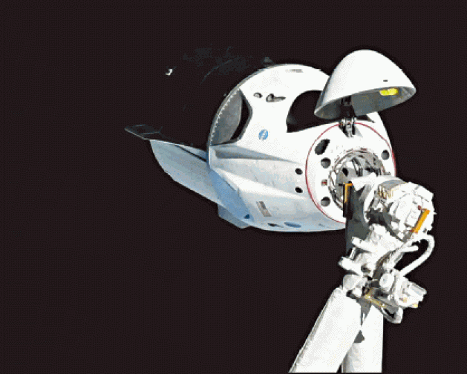 SpaceX今年3月成功將載人飛龍號送到國際太空站。美聯社 SpaceX今年3月成功將載人飛龍號送到國際太空站。美聯社
