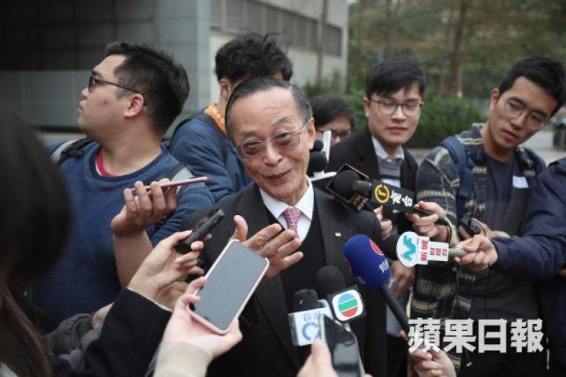 潘樂陶在首次提堂時揚言對官司「百分之一百有信心」。資料圖片 潘樂陶在首次提堂時揚言對官司「百分之一百有信心」。資料圖片