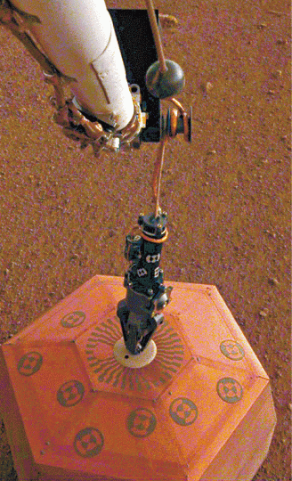 火星探測器「洞察號」首次錄得火星地震。 火星探測器「洞察號」首次錄得火星地震。