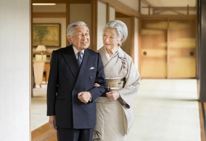 日皇明仁及皇后美智子 日皇明仁及皇后美智子