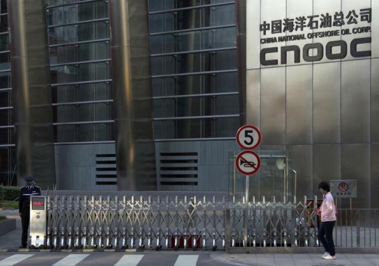 中海油首季油氣銷售收入跌1.1%。 中海油首季油氣銷售收入跌1.1%。