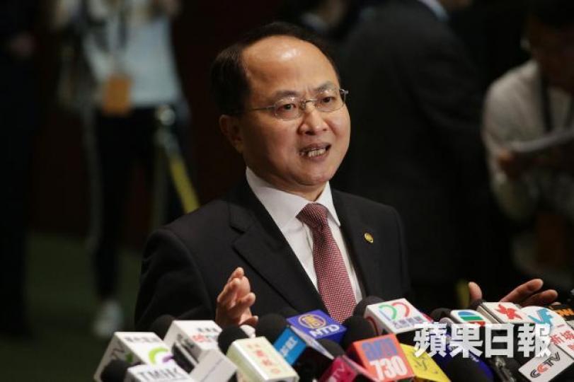 中聯辦主任王志民早前批評有人去外國「唱衰香港」。資料圖片 中聯辦主任王志民早前批評有人去外國「唱衰香港」。資料圖片