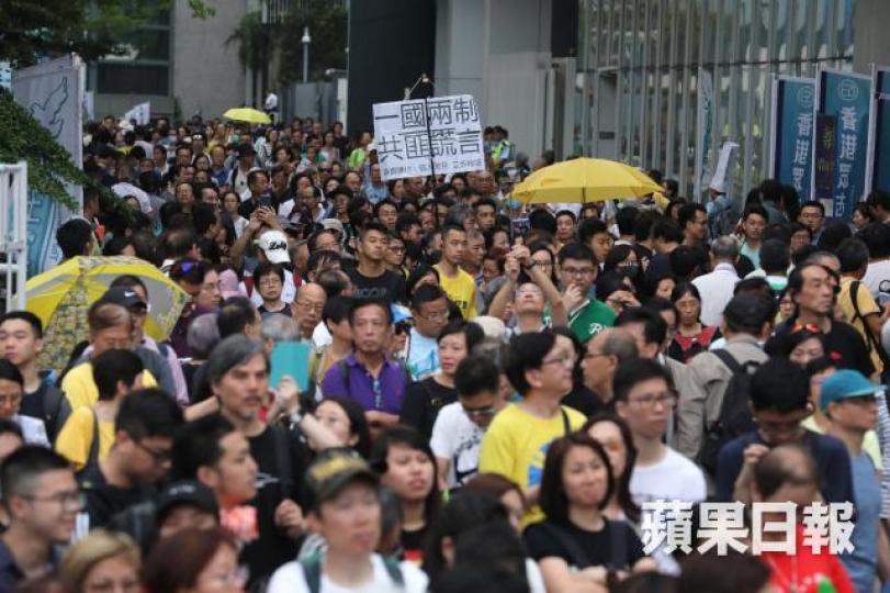 台灣陸委會呼籲港府傾聽港人在反惡法遊行中的訴求。資料圖片 台灣陸委會呼籲港府傾聽港人在反惡法遊行中的訴求。資料圖片