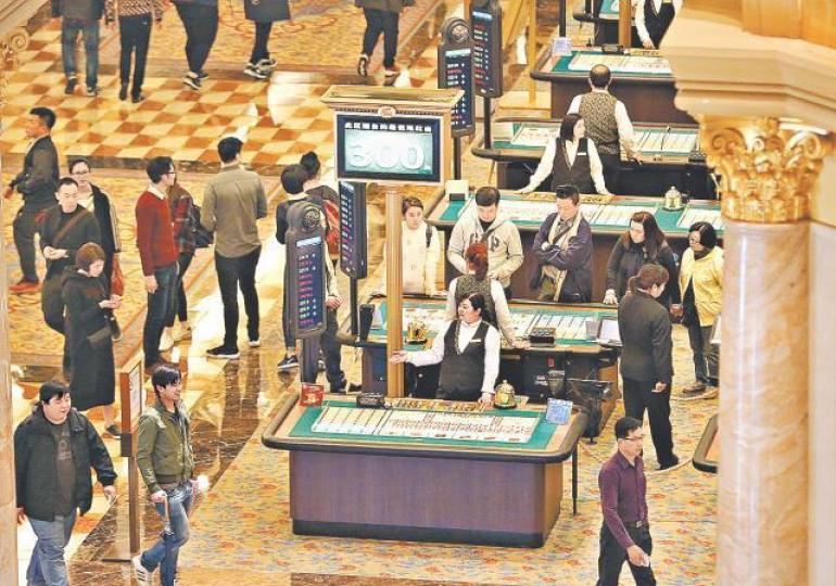 澳門4月賭收按月大減8.7%。資料圖片 澳門4月賭收按月大減8.7%。資料圖片