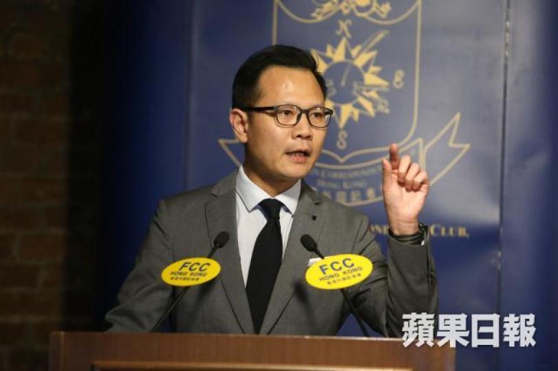 郭榮鏗指出,港人擔心修例因對內地司法制度沒信心。王子俊攝 郭榮鏗指出,港人擔心修例因對內地司法制度沒信心。王子俊攝