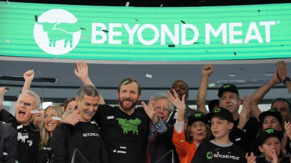 Beyond Meat上周四首日掛牌表現強勁。路透社 Beyond Meat上周四首日掛牌表現強勁。路透社