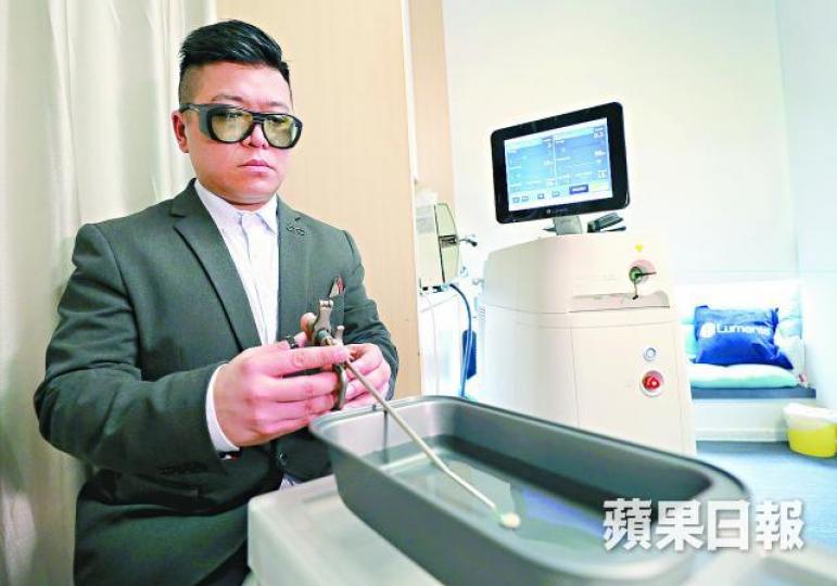 泌尿外科專科醫生崔家倫指前列腺增生是中年男士常見疾病。陳善南攝 泌尿外科專科醫生崔家倫指前列腺增生是中年男士常見疾病。陳善南攝