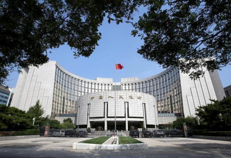 人行公佈中國4月外儲為30,949.5億美元,按月跌38.1億美元。資料圖片 人行公佈中國4月外儲為30,949.5億美元,按月跌38.1億美元。資料圖片