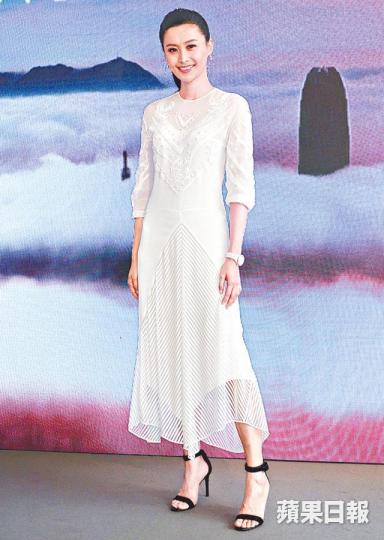 陳法拉正忙於拍美劇，但昨日仍抽空返港出席活動。