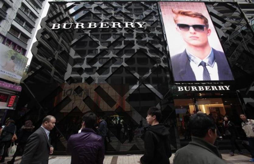 Burberry去年營業利潤按年升7%,錄4.37億英鎊。資料圖片 Burberry去年營業利潤按年升7%,錄4.37億英鎊。資料圖片
