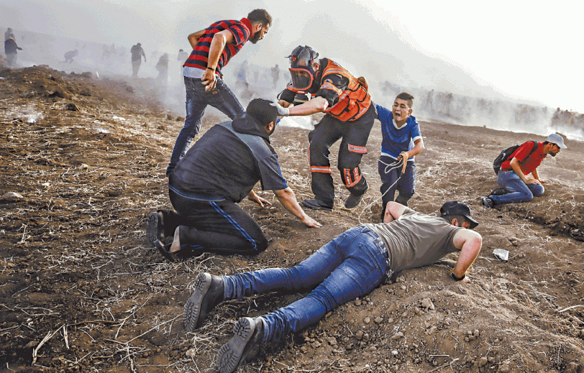 以巴常在加薩地帶衝突,死傷者以巴勒斯坦人為主,巴人對只談經濟不談立國的和平方案沒興趣。資料圖片 以巴常在加薩地帶衝突,死傷者以巴勒斯坦人為主,巴人對只談經濟不談立國的和平方案沒興趣。資料圖片