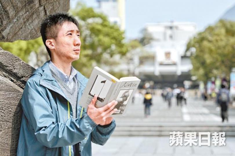 Kelvin指經歷八九一代的港人沒盡力抗爭,代價卻由現今年輕一代承受。許頌明攝 Kelvin指經歷八九一代的港人沒盡力抗爭,代價卻由現今年輕一代承受。許頌明攝