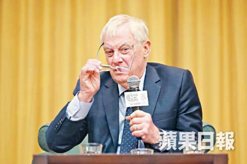 彭定康昨指修例將破壞一國兩制的承諾。資料圖片 彭定康昨指修例將破壞一國兩制的承諾。資料圖片