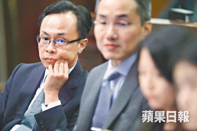 聶德權(左)未有透露何時恢復二讀。何家達攝 聶德權(左)未有透露何時恢復二讀。何家達攝