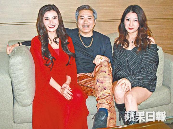 （左起）趙碩之、邵仲衡及陳蕊蕊昨日為新片開鏡。
