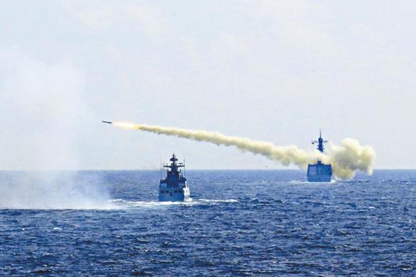 解放軍今日將在南海海域進行軍事訓練。 解放軍今日將在南海海域進行軍事訓練。