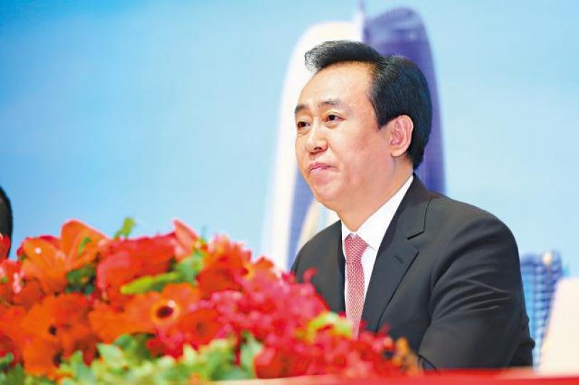 恒大已完成全年銷售目標約38%;圖為集團主席許家印。資料圖片 恒大已完成全年銷售目標約38%;圖為集團主席許家印。資料圖片