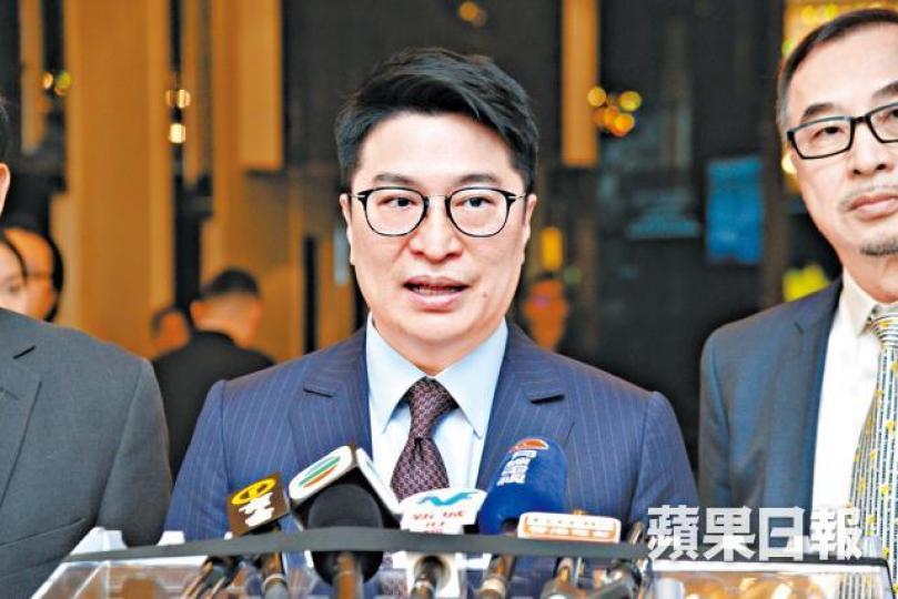 李家誠昨日出席美麗華酒店股東周年大會。黃偉傑攝 李家誠昨日出席美麗華酒店股東周年大會。黃偉傑攝