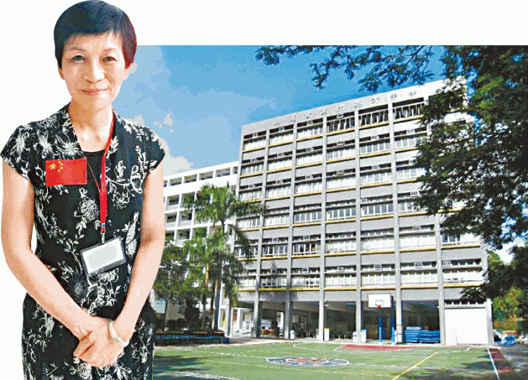 簡加言校長(左圖)一年舉辦多達16個交流團,絕大部份為內地學校。西英中學將部份坐廁改成蹲廁,被指為迎合頻繁訪校的內地代表。受訪者提供圖片 簡加言校長(左圖)一年舉辦多達16個交流團,絕大部份為內地學校。西英中學將部份坐廁改成蹲廁,被指為迎合頻繁訪校的內地代表。受訪者提供圖片