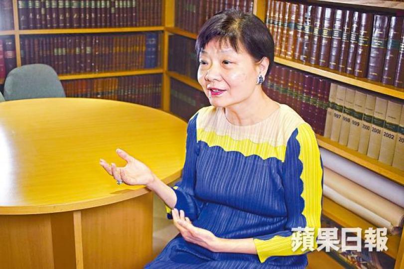 余若薇斥港府為硬推送中例堆砌大量謊言。王心義攝
余若薇斥港府為硬推送中例堆砌大量謊言。王心義攝