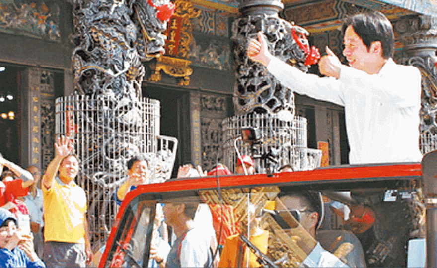 賴清德「壯大台灣車隊遊行」昨由屏東出發。台灣蘋果新聞網
賴清德「壯大台灣車隊遊行」昨由屏東出發。台灣蘋果新聞網