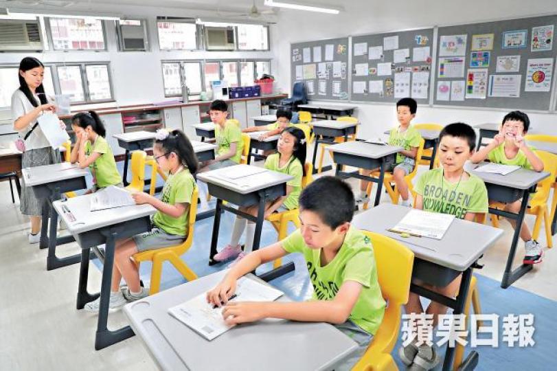 小三TSA中文科昨日開考。夏家朗攝
小三TSA中文科昨日開考。夏家朗攝
