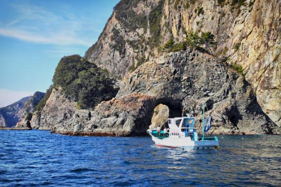 搭遊覽船賞自然壯麗景色🚢Umigame Marine Cruise！...