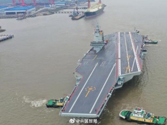 今日福建艦海試！驕傲轉發.....