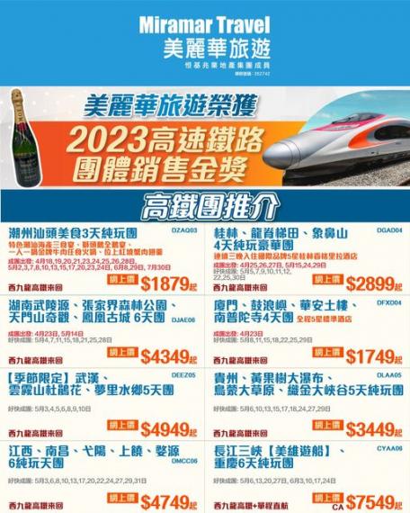 2023高速鐡路團體銷售金獎...