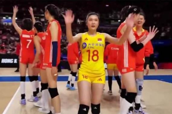 中國女排3:0完勝德國隊...