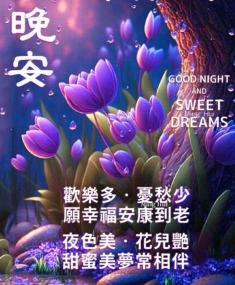 美麗星期五，
朋友晚安！...