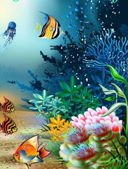 自'游'自在，
   '魚' 樂無窮！...