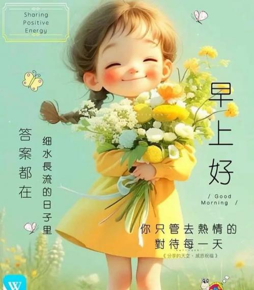 各位早晨只管去熱情的对待每一天...